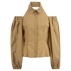 Mvp Wardrobe Women Cotton Shirt With Balloon Sleeves